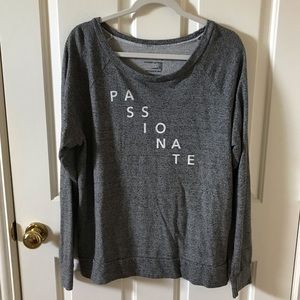 good hYOUman. heather grey Passionate pullover